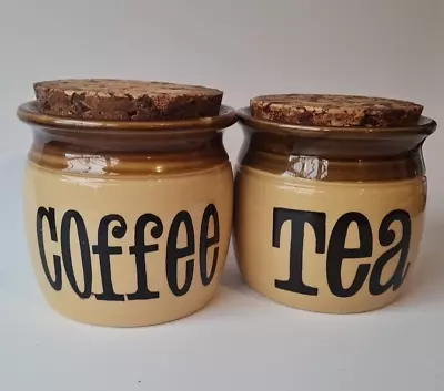 Buy Vintage TG GREEN GRANVILLE Tea And Coffee Canister Jars Retro. • 19.99£