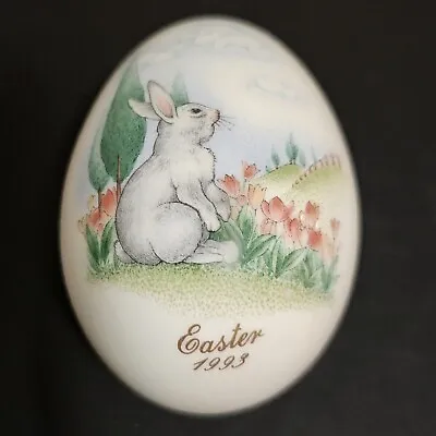 Buy Noritake Vintage 1993 Bone China 23rd Edition Easter Egg Tulips Bunny  • 11.78£
