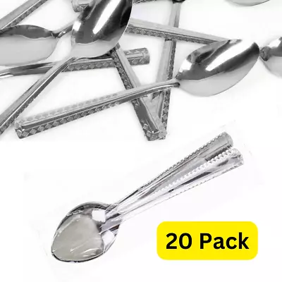 Buy 20 Set Tea Spoon Cutlery Replacement Teaspoons Stainless Steel Silver Tea Spoons • 59.99£