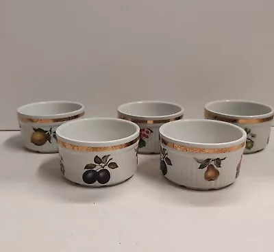 Buy Set Of 5 Alfred Meakin Evesham Fruits Souffle Dishes • 25.99£