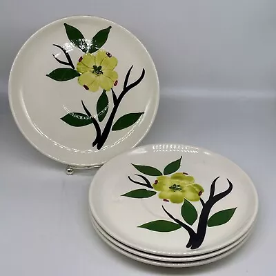 Buy Vintage Dixie Dogwood Hand Painted Saucers Only Replacements SET OF FOUR  6 1/4  • 7.69£