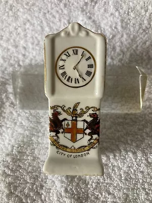 Buy Vintage Gemma China Ware City Of London Crest Crested Grandfather Clock • 2.50£