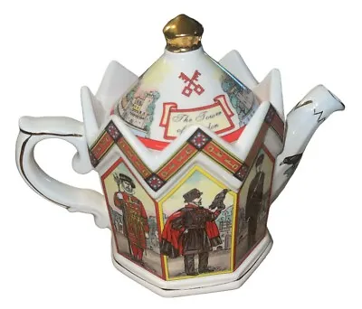 Buy James Sadler England  The Tower Of London  Teapot Lidded 1980's Bone China • 21.18£