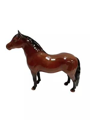 Buy Vintage Beswick Made In England Dartmoor Gloss Brown Horse Figurine Collectible • 9.99£