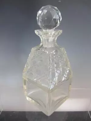 Buy Antique Cut Glass Hobnail Decanter, For Tantalus • 19.99£