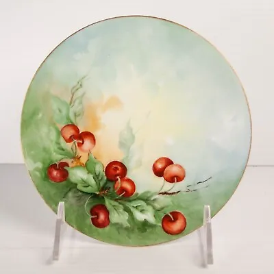 Buy Vintage Thomas Sevres Bavaria Red Cherry Plate Hand Painted 7.5  • 15.16£