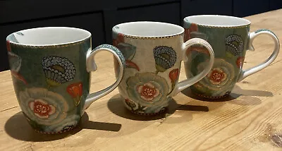 Buy Pip Studio Amsterdam Cup Mugs X 3 - 10 Cm High Floral Excellent Condition • 25£
