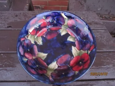 Buy Moorcroft Pottery  Larger Pedastal Dish - Bowl  In The Pansy Pattern • 190£