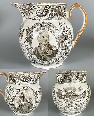 Buy Nelson C1806 Pearlware Jug Antique British  Pottery. • 78.99£