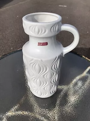 Buy Vintage West German Pottery Onion Jug Vase White Scheurich 485-26 MCM 60s 70s • 48£