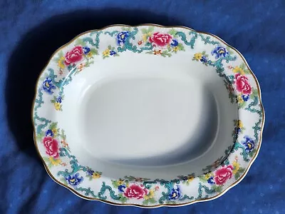 Buy Englands Royal Doulton The Majestic Collection Booths Floradora Oval Bowl / Dish • 47.37£