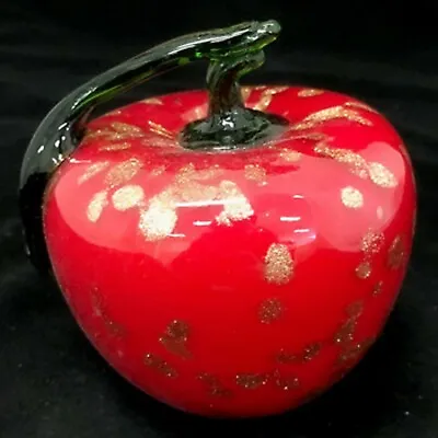 Buy Glass Apple Paperweights Apples Red Or Green Solid Home Décor Ornaments • 17.67£