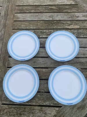 Buy 4 X Cravendale Blue White Striped Side Plate Breakfast Collectables New • 29.99£