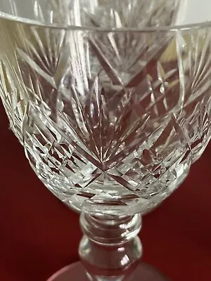 Buy Vintage Cut Glass Wine Glasses ? Brierley • 18£