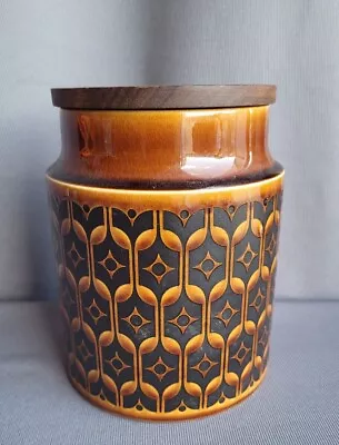 Buy Vintage Plain Hornsea Heirloom Large Tall  Storage Pot Brown Retro 1970 Pottery  • 14£