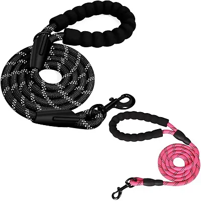 Buy Dog Leash Rope Braided Pet Leads Strong Soft For Medium Large Dogs Walk 5FT New! • 3.35£