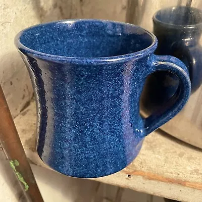 Buy Hand Thrown Amberley Studio Pottery Large Cobalt Blue Mug • 15£