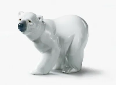 Buy Lladro Attentive Polar Bear #1207 Brand Nib Cute White Snow Save$$ • 131.42£