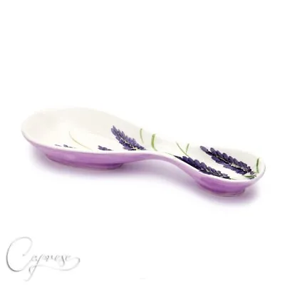 Buy Bassano Pottery- LAVENDER Spoonrest  Made/painted By Hand In Italy • 38.51£
