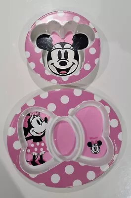 Buy Disney Minnie Mouse 2pcs Pink Kids Dinner Breakfast Set Plate & Bowl • 7£