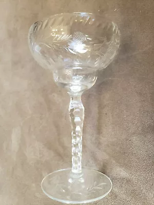 Buy Vintage Libbey Champagne Stemware Glass. Rock Shape Crystal. 5.25 Inches Tall • 26.90£