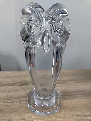 Buy (Willesden) Vintage SEVRES Clear Crystal Owl Art Sculpture Figurine - France... • 150£