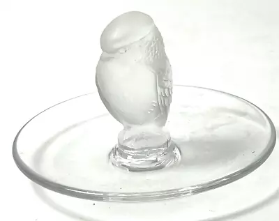 Buy Lalique France Pin Tray Ring Dish Owl Bird  2 1/2  Made In France • 43.16£