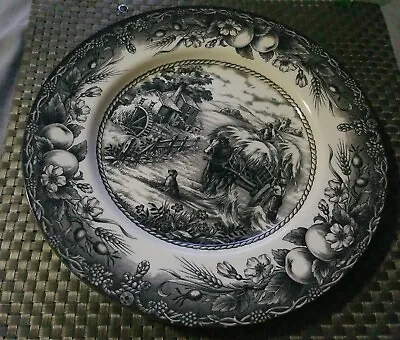 Buy Royal Stafford Hayride Black Dinner Plate 11” Fine Earthenware England. Excellnt • 37.94£