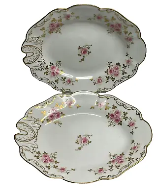 Buy Adderleys LTD. Oval Dishes, Set Of 2 With Rose Pattern ( F67), Vintage, • 24.43£