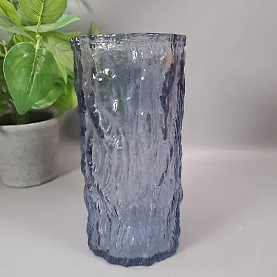 Buy Vintage Ravenhead Bark Style Whitefriars Glass Large Vase Retro Mcm Mid Century • 26£