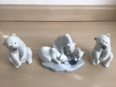 Buy Lladro Eskimo Polar Bear Figurines • 125£