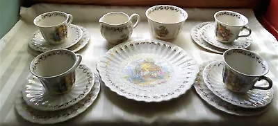 Buy Royal Victoria Pottery Wade England Afternoon Tea Setting A Somerset Cottage Vgc • 77.62£