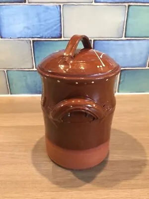 Buy Slipware Storage Jar - Country / Studio Pottery Signed • 14.99£