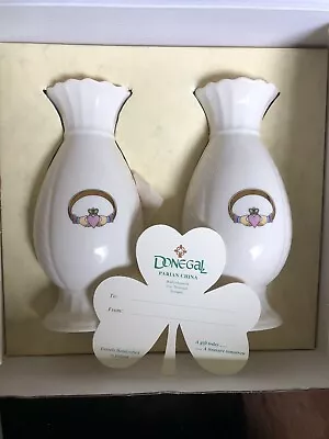 Buy Vintage Donegal Parian China Vases Pair Of Boxed • 21.50£
