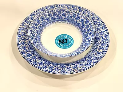 Buy William Alsager Adderley Daisy Porcelain Plate & Bowl - Martha Stewart Owned • 47.44£