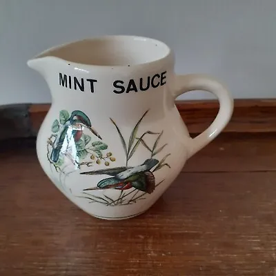 Buy Vintage Mint Sauce Jug Brixham Pottery Kingfisher Motif • 6£