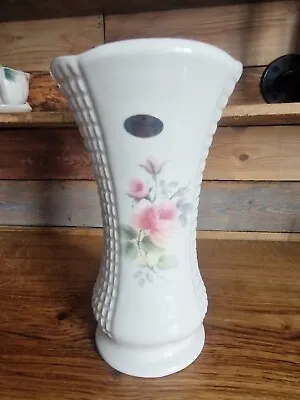 Buy Donegal Parian Irish China Vase Hand Painted VGC FPP Rose/flower 25cm • 10£