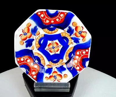 Buy Gaudy Welsh Staffordshire Porcelain Hexagon Antique 4  Demitasse Saucer 1890 • 16.75£