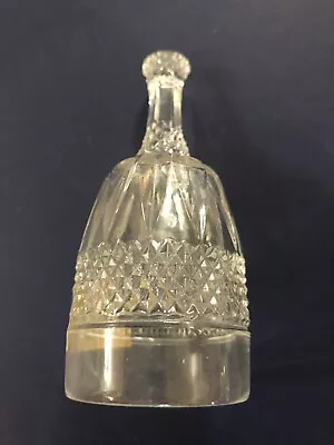 Buy Vintage Lead Crystal Small Glass Bell Midcentury West Germany Collectible • 9.58£