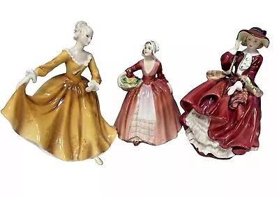 Buy Royal Doulton China Three Ladies   Figurines  Janet Kirsty And Top Of The Hill • 65£