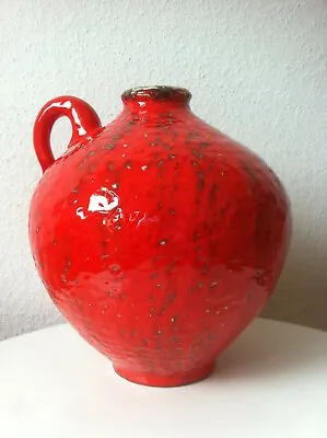 Buy Carstens Ceramic Vase Tönnieshof 60s 70s Fat Lava Pop Bay Jopeko Es Red  • 60.62£