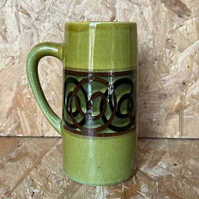 Buy Vintage 1960s Brixham Studio Pottery Tall Conical Coffee Mug Green 6  • 8.99£