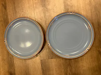 Buy 2 Noritake Blue Adobe Dinner Plates 10 1/4   Set Of Two- Stoneware- EXC • 24.01£