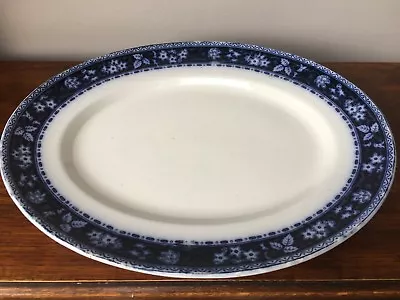 Buy Royal Staffordshire, Wilkinson Maple Pattern Blue & White Large Serving Platter • 15£