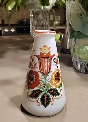 Buy Antique Rare Zsolnay Pecs Hungary Porcelain VASE 5  Flask-Shaped Florals 1920s • 52.16£