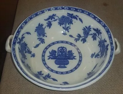 Buy Minton Blue And White Nine Ins Twin Handled Bowl. English Delft. • 14.99£
