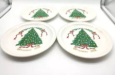 Buy Vtg Lillian Vernon Plates Christmas 1978 Carrigaline Pottery Ireland Set Of 4 • 16.28£