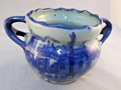 Buy Victoria Ware Ironstone Flow Blue Ceramic Vase Traditional - Vintage Retro • 18.25£