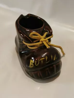 Buy Pottery Brown Boot Ornament/vase Butlins Gift Ashtray  • 5£