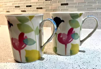 Buy Brand New Pair Of Portmeirion Water Garden Mugs Unused Excellent Condition • 15£